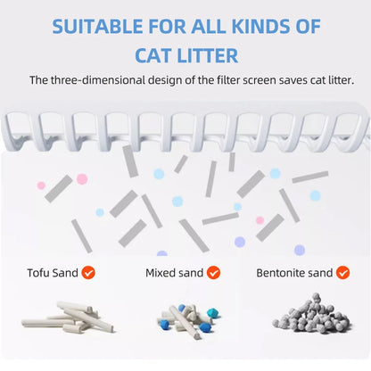 Smart Litter Robot - Automatic Self-Cleaning Litter Box for Cat - WIFI-enable with Large Capacity 80L